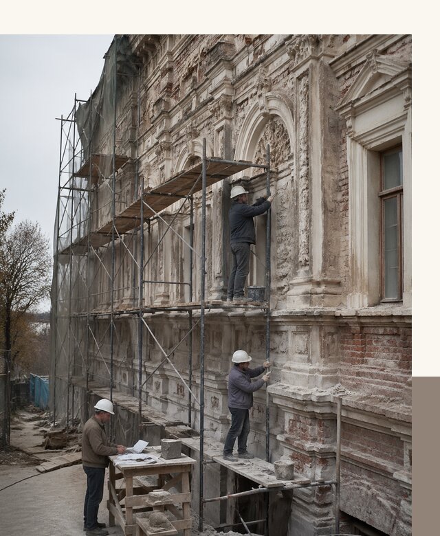Реставрация объектов культурного наследия под ключ в Дзержинске